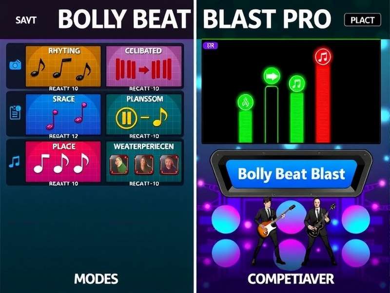 Bolly Beat Blast Pro multiplayer competition screen